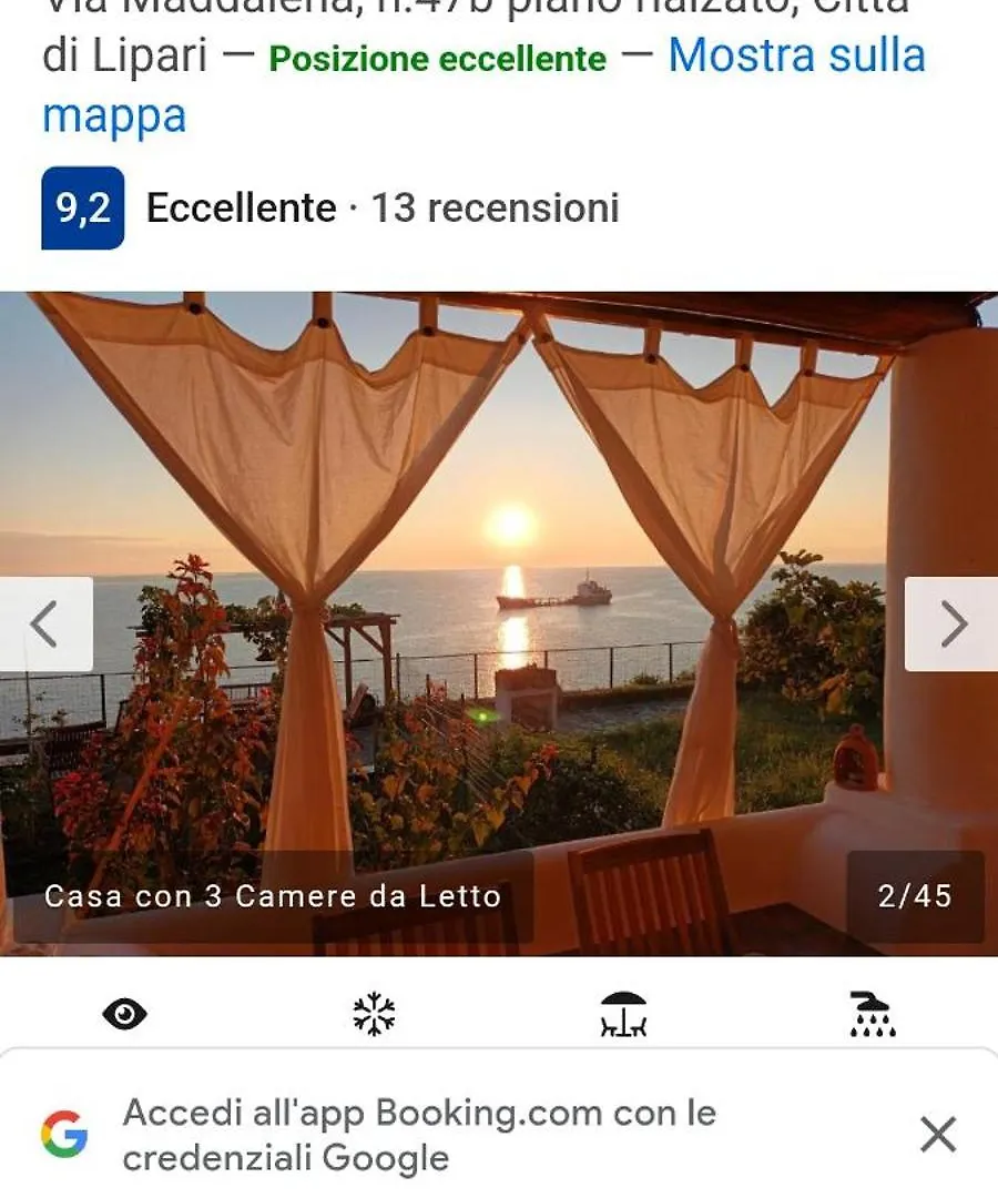 Villa Terrazza sul Mare Città di Lipari 0*,